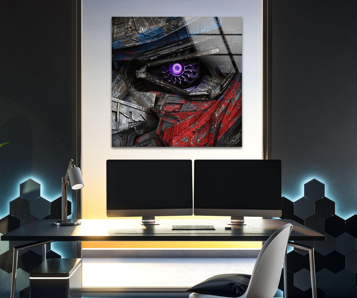 Optimus Prime Tempered Glass Wall Art - MyPhotoStation