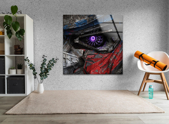 Optimus Prime Tempered Glass Wall Art - MyPhotoStation