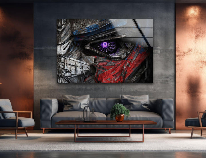 Optimus Prime Tempered Glass Wall Art - MyPhotoStation