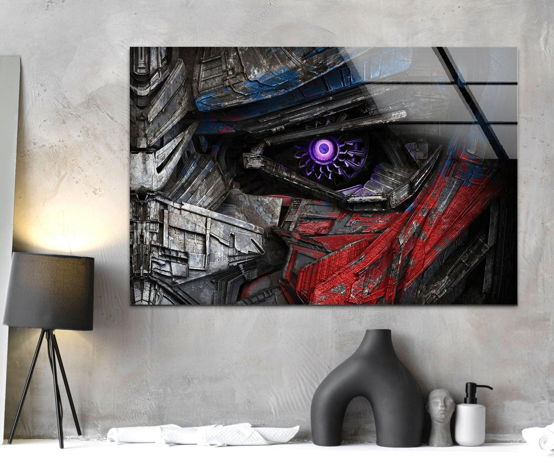 Optimus Prime Tempered Glass Wall Art - MyPhotoStation