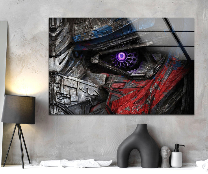 Optimus Prime Tempered Glass Wall Art - MyPhotoStation