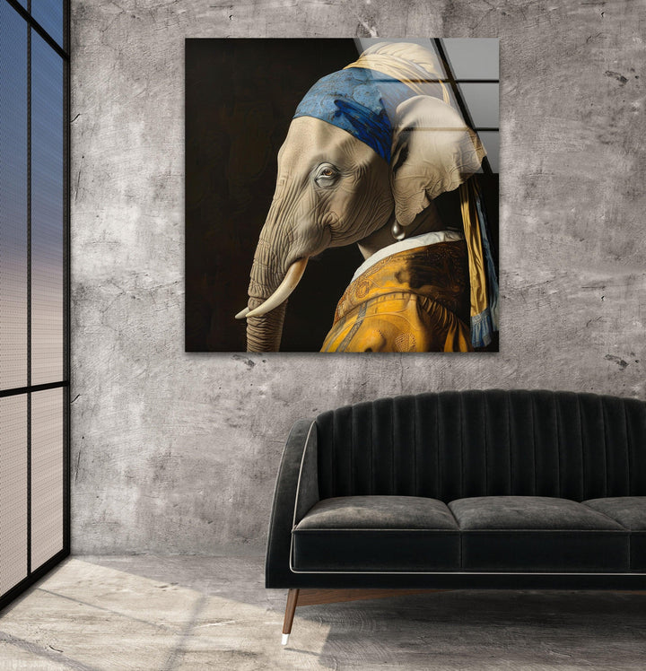 Johannes Vermeer Painting Glass Wall Art | Custom Glass Pictures