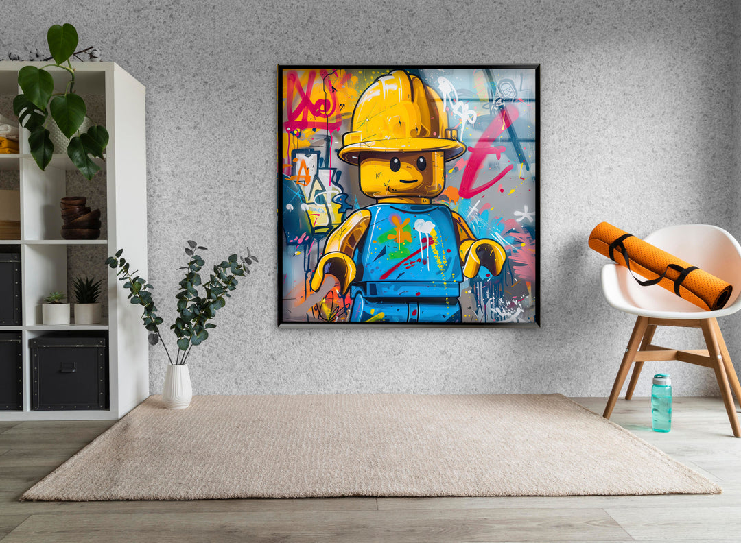 Painting of Lego Glass Wall Art art glass wall art, glass wall art pictures
