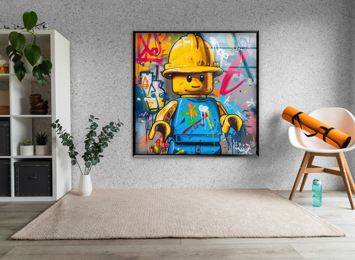 Painting of Lego Glass Wall Art art glass wall art, glass wall art pictures
