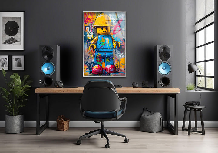Painting of Lego Glass Wall Art glass photo prints, glass picture prints
