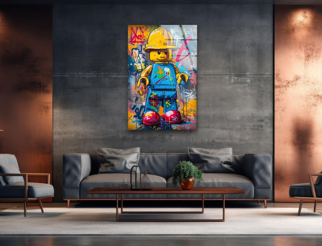 Painting of Lego Glass Wall Art glass pictures for Wall, glass prints wall art
