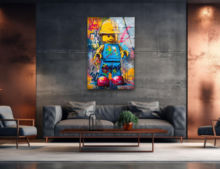 Painting of Lego Glass Wall Art glass pictures for Wall, glass prints wall art
