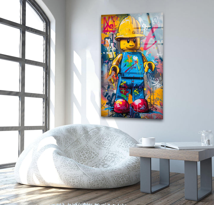 Painting of Lego Glass Wall Art large glass photo prints, glass wall photos
