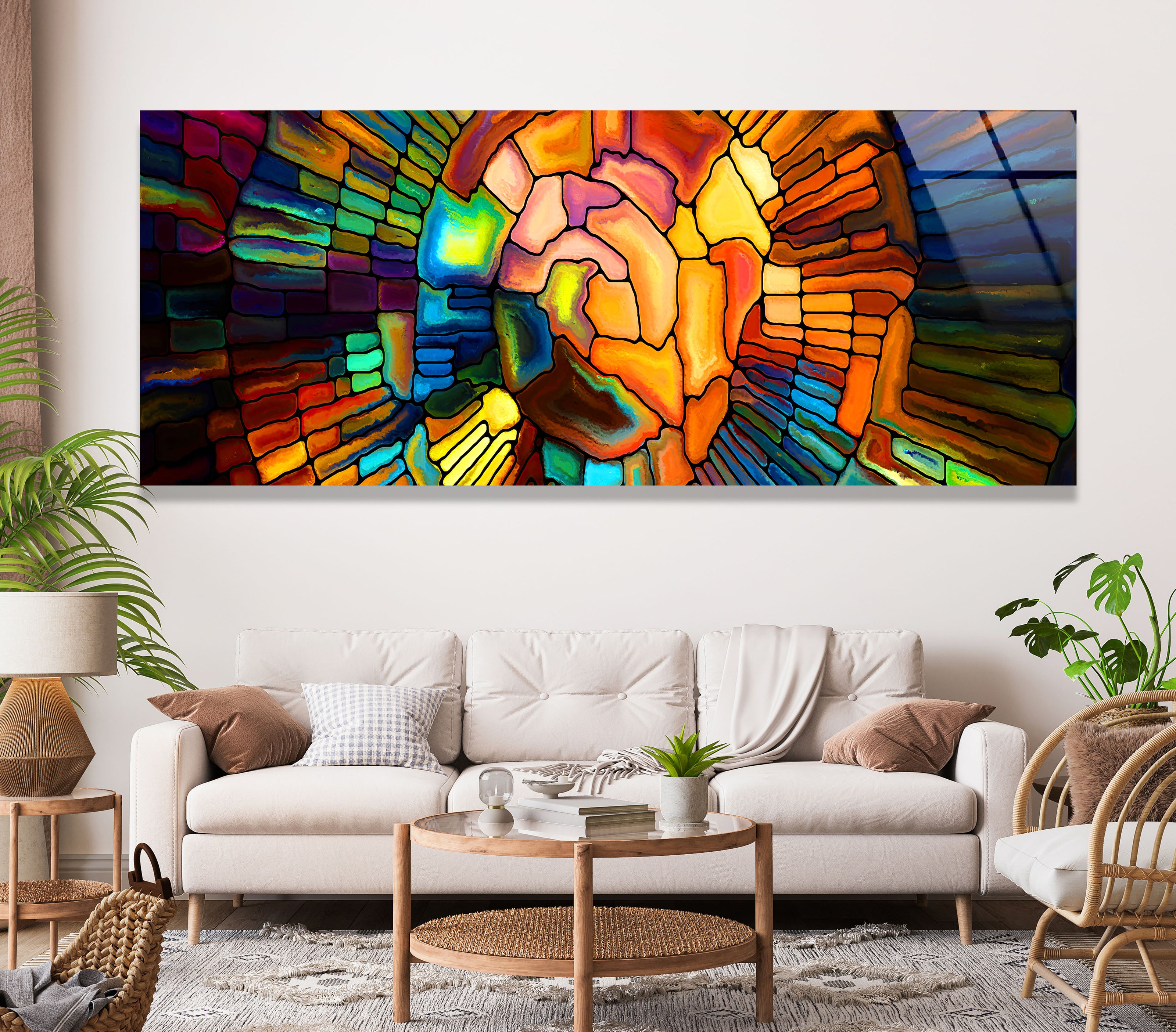 Stained Tempered Glass Wall Art