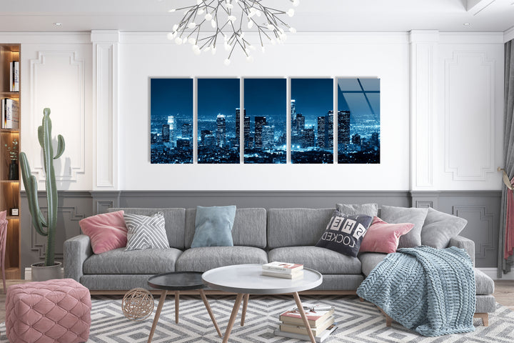 Los Angeles Stadtlandschaft Glasbilder