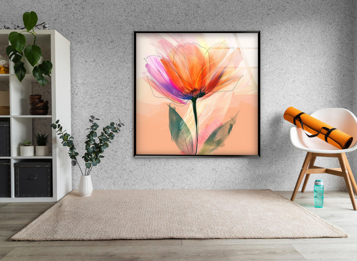 Pastel Flower Glass Wall Art art glass wall art, glass wall art pictures
