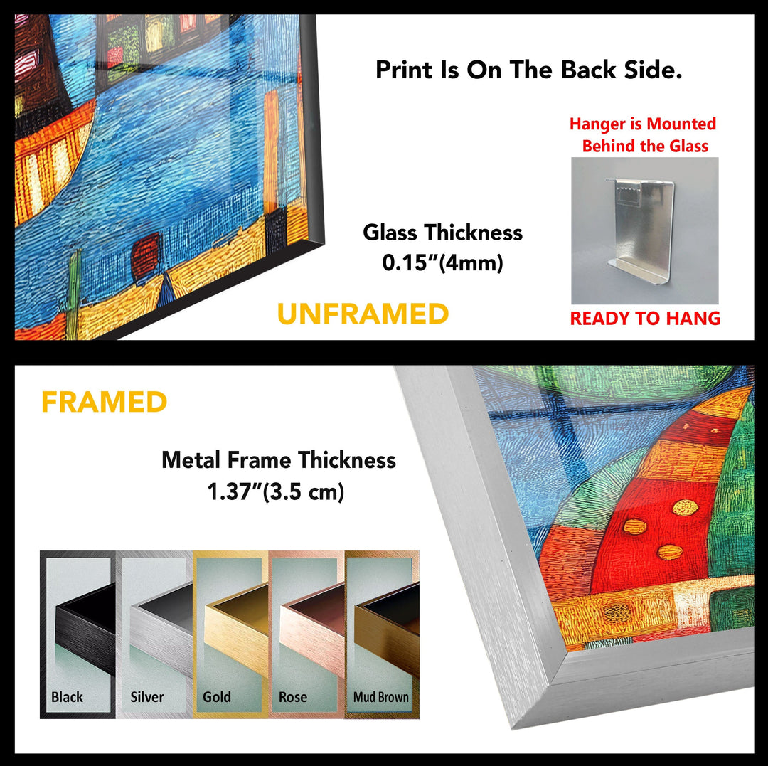 Paul Klee City Art Glass Wall Art