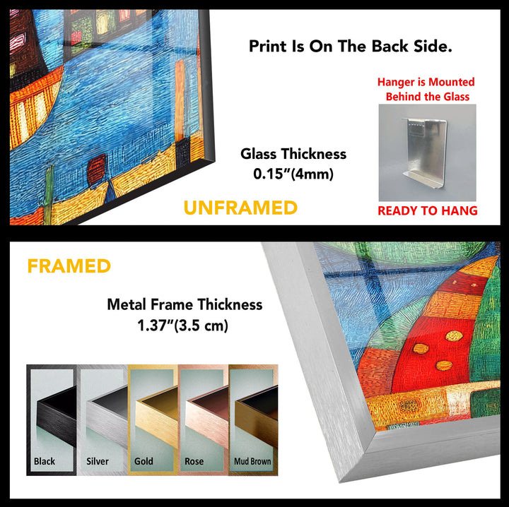 Paul Klee City Art Glass Wall Art