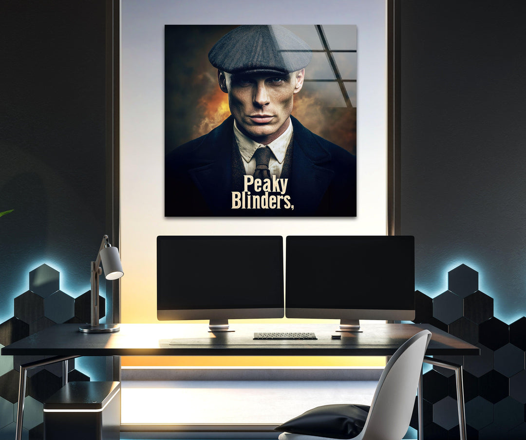 Peaky Blinders Thomas Shelby Glass Wall Art glass photo prints, glass picture prints
