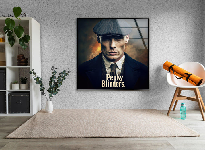 Peaky Blinders Thomas Shelby Glass Wall Art Glass Printing Wall Art, Print photos on glass
