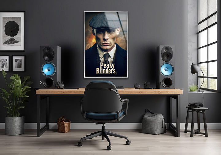 Peaky Blinders Thomas Shelby Glass Wall Art glass image printing, glass prints from photos
