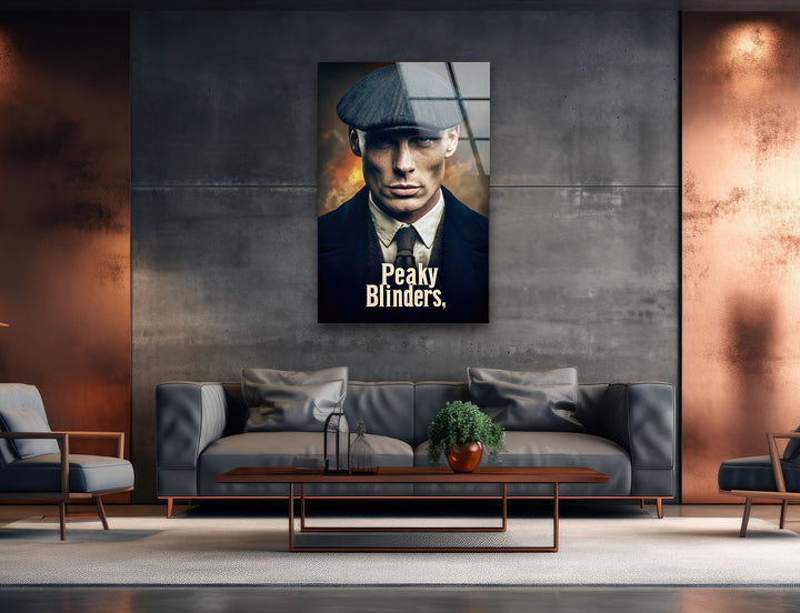 Peaky Blinders Thomas Shelby Glass Wall Art glass pictures for Wall, glass prints wall art
