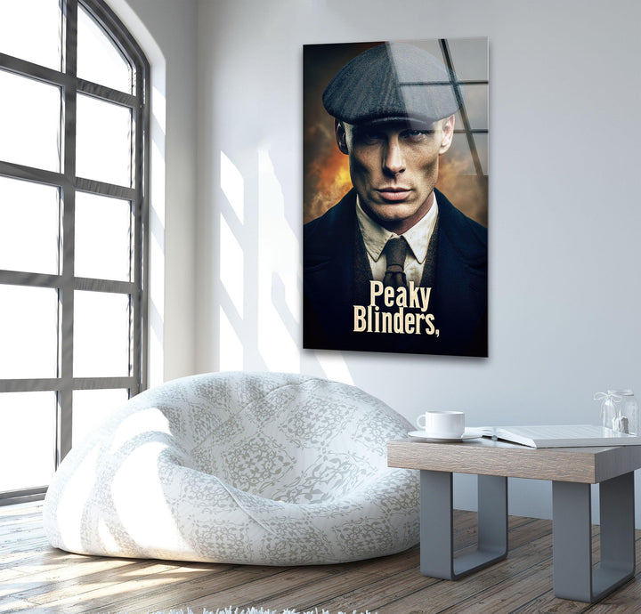 Peaky Blinders Thomas Shelby Glass Wall Art large glass photo prints, glass wall photos
