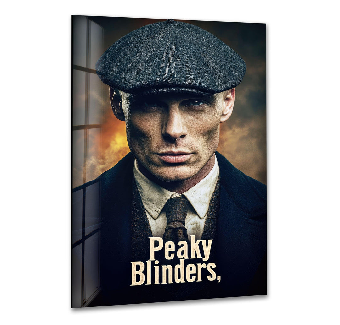 Peaky Blinders Thomas Shelby Glass Wall Art stained glass wall art, stained glass wall decor
