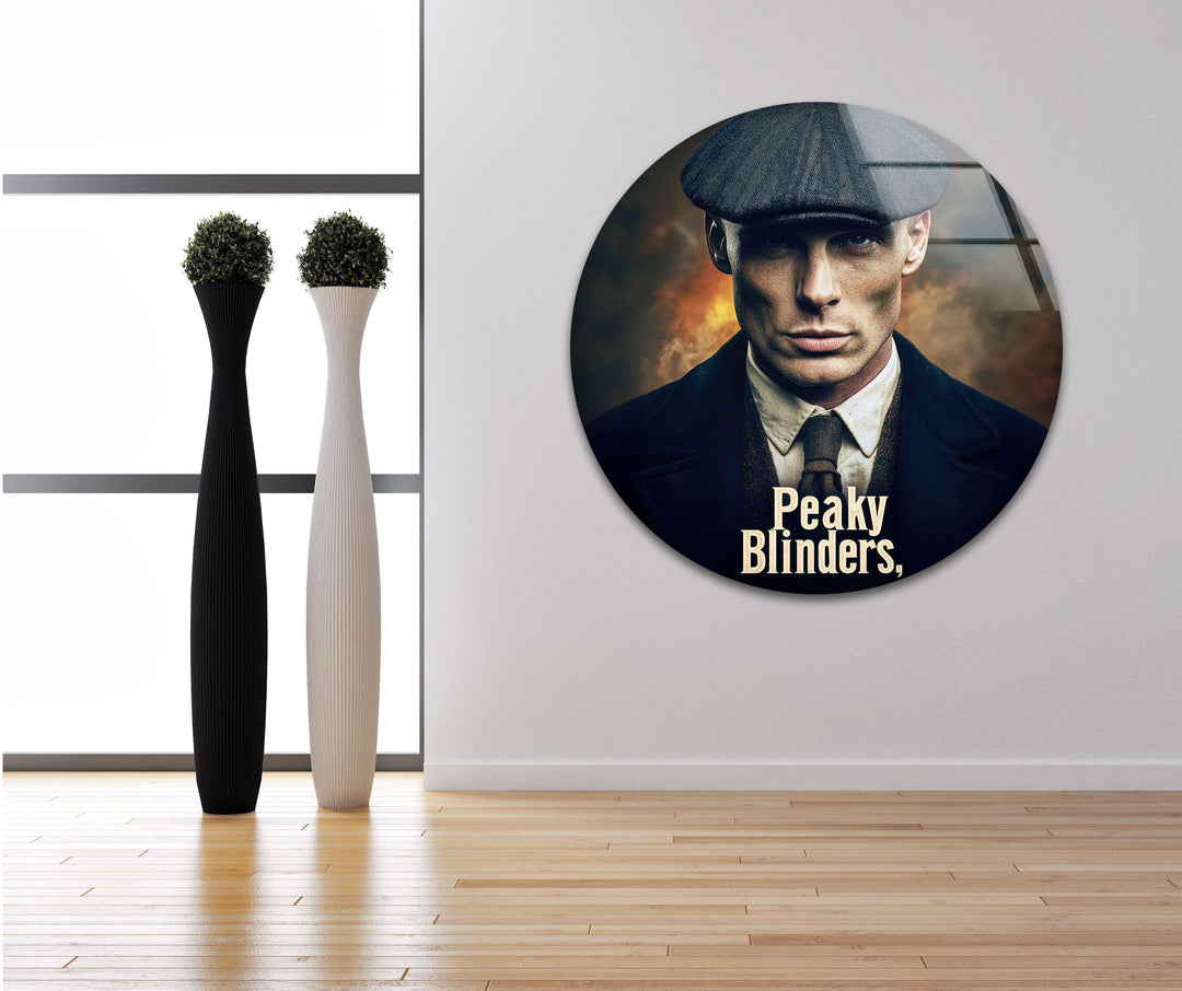 Peaky Blinders Thomas Shelby Glass Wall Art custom glass photo prints, large glass prints
