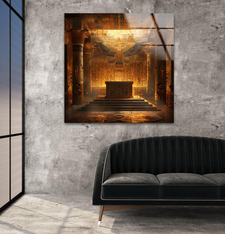 Pharaoh Grave Glass Wall Art, glass image printing, glass prints from photos