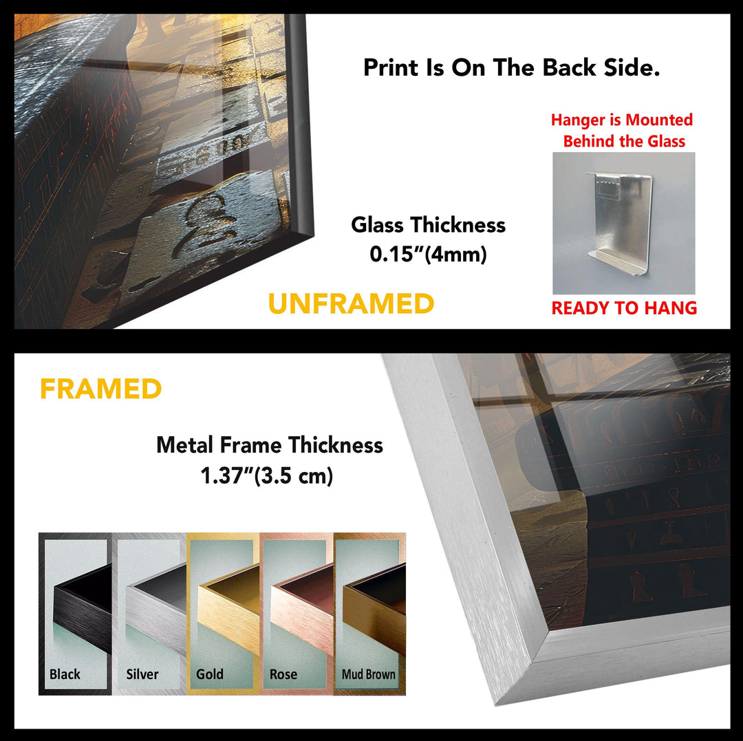 Pharaoh Tomb Tempered Glass Wall Art - MyPhotoStation