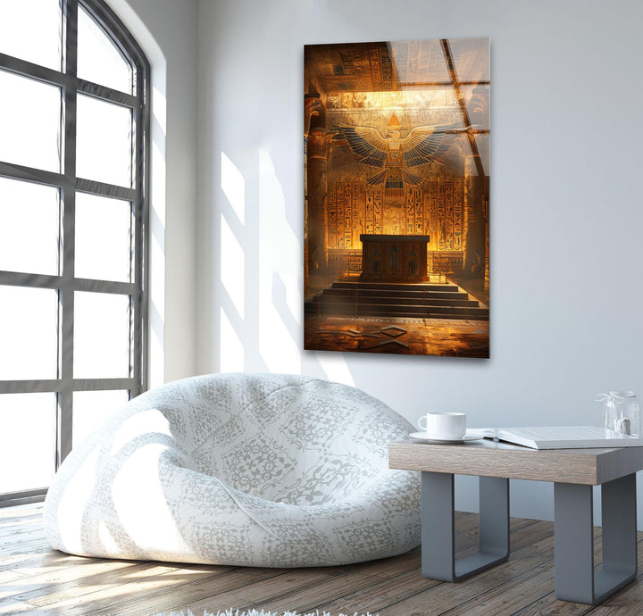 Pharaoh Grave Glass Wall Art, glass photo prints, glass picture prints