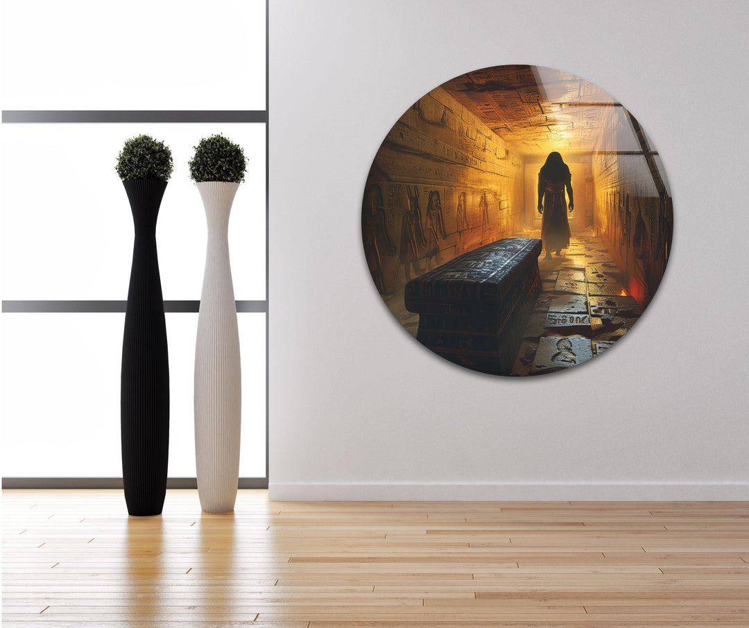 Pharaoh Tomb Tempered Glass Wall Art - MyPhotoStation