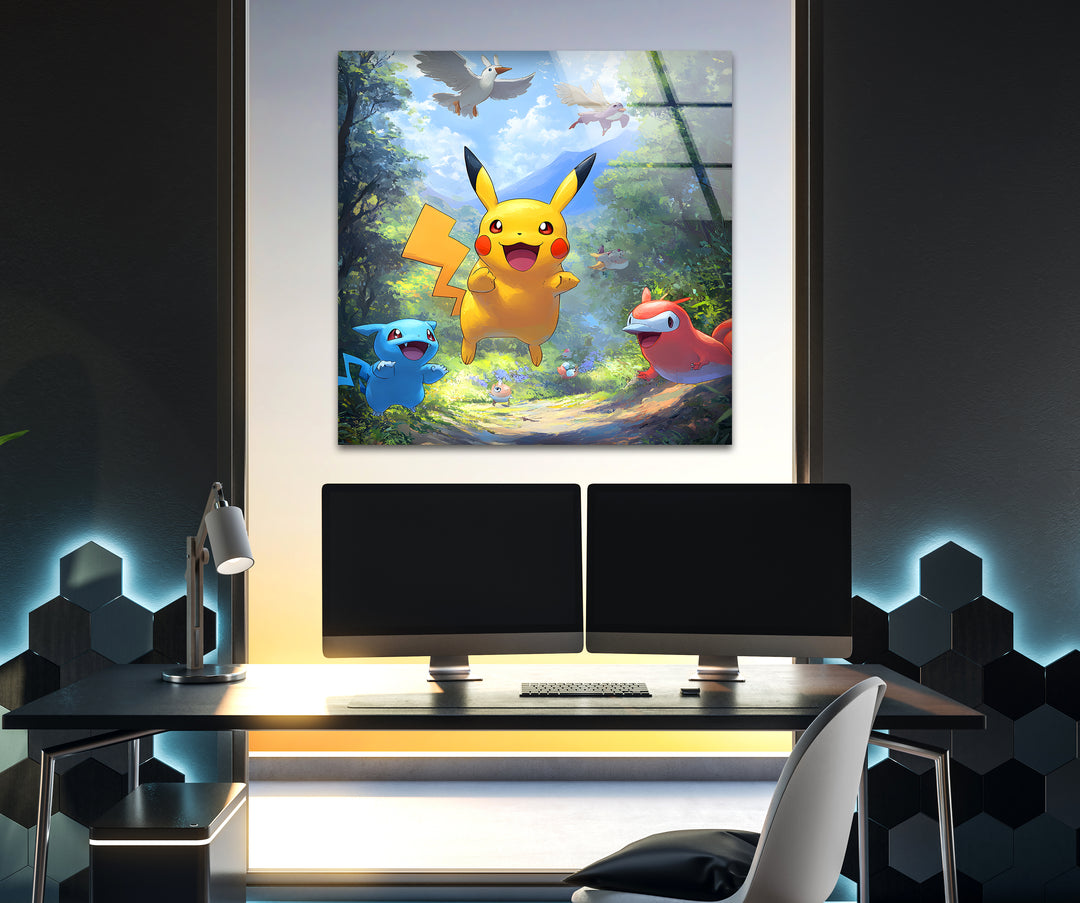 Lively cartoon art capturing the essence of a magical animated story with bold and cheerful elements