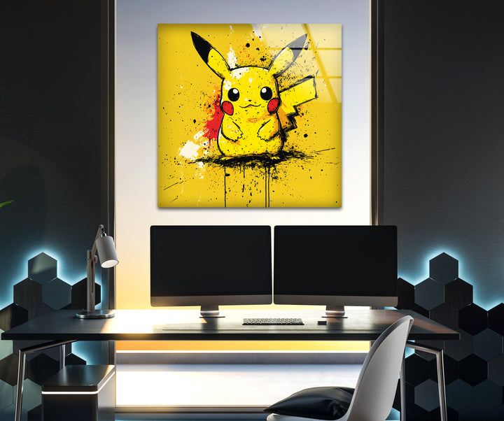 Creative animation art presenting a vibrant cartoon setting filled with unique characters and dynamic energy

