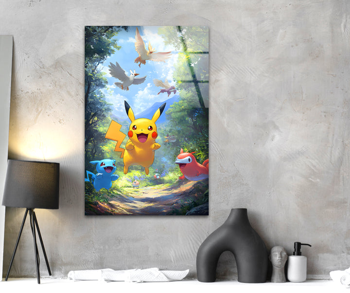 Playful cartoon art that brings an animated world to life with vibrant energy and charm