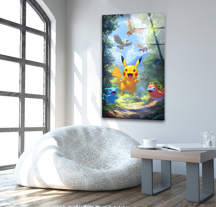 Whimsical cartoon art displaying a playful animated world bursting with imagination and color