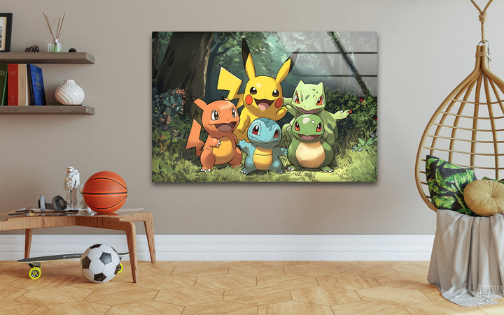Pokemon Gang Glass Wall Art art glass wall art, glass wall art pictures