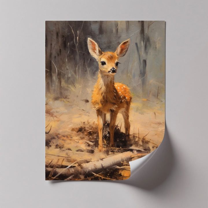 Gentle Fawn in the Forest – Animal Canvas Print - MyPhotoStation