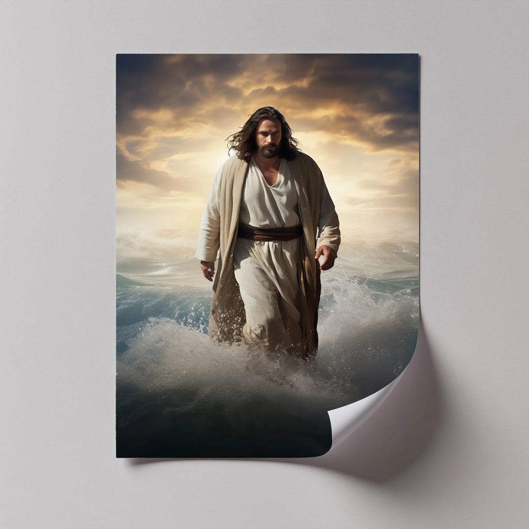 A symbol of courage and trust, this Christian photo canvas brings scripture to life in your space.


