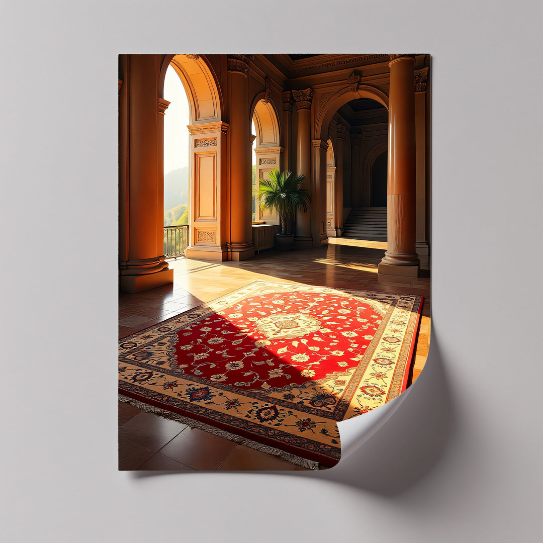 Golden Dawn Medallion – Persian Canvas Print