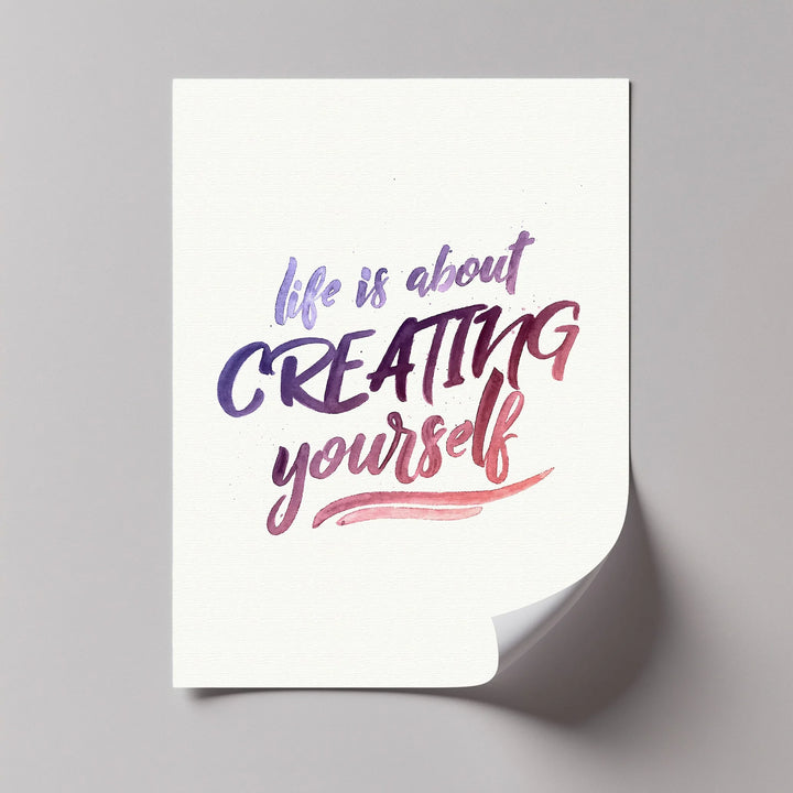 High-Contrast Monochrome Typography Canvas Print

