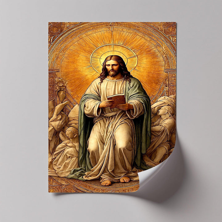 Christ in Radiant Light – Sacred Religious Canvas Print - MyPhotoStation