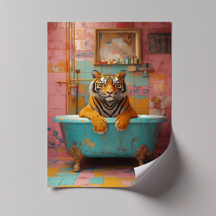 Brighten up your space with this vibrant animal canvas art, combining playful surrealism and saturated color to deliver unforgettable visual impact for trendy American homes.

