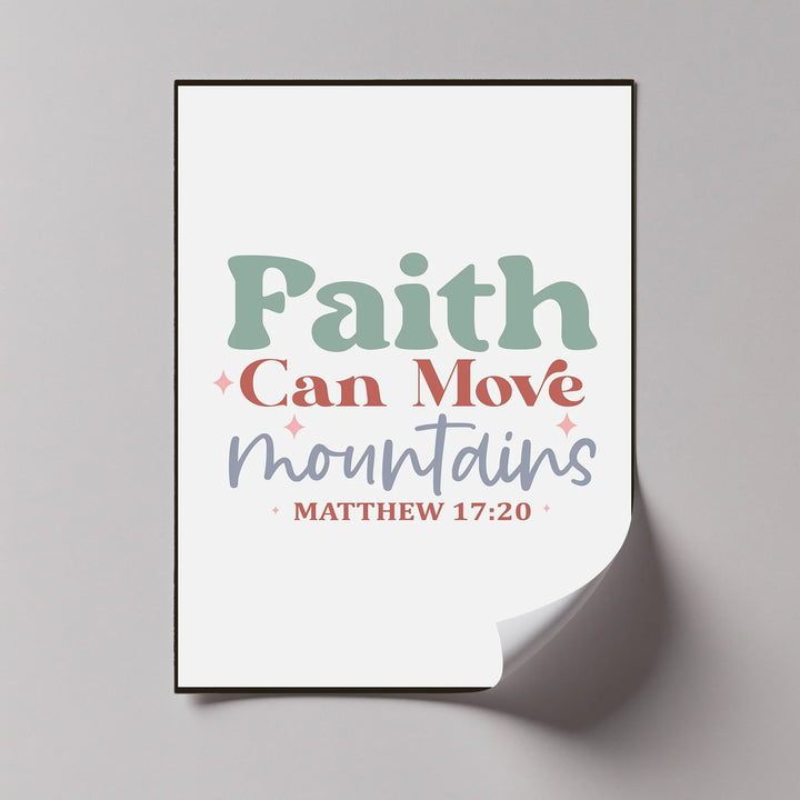 Faith Can Move Mountains – Matthew 17:20 Pastel Canvas Print - MyPhotoStation