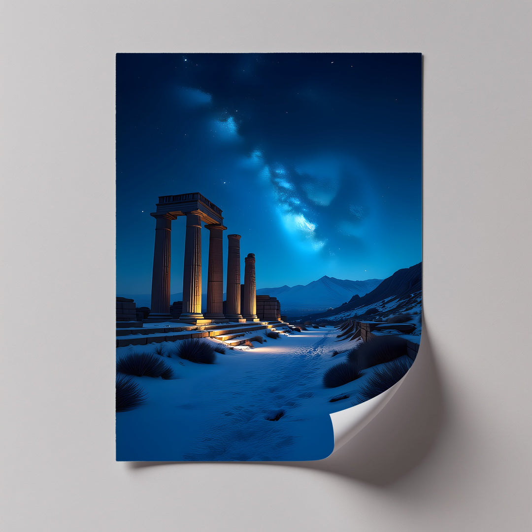 Eternal Starlight – Ancient Ruins Canvas Print