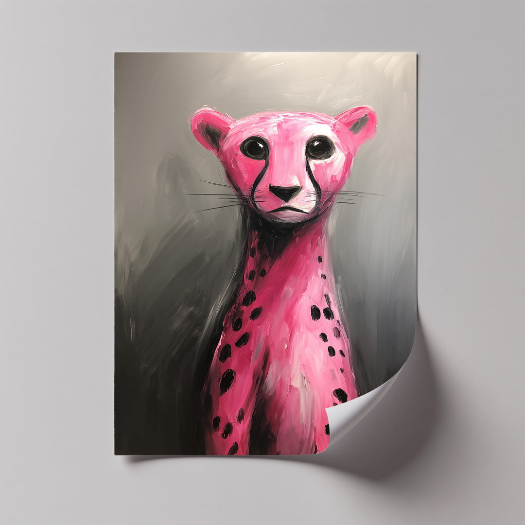 Fierce & Fuchsia – Abstract Pink Cheetah Canvas Print