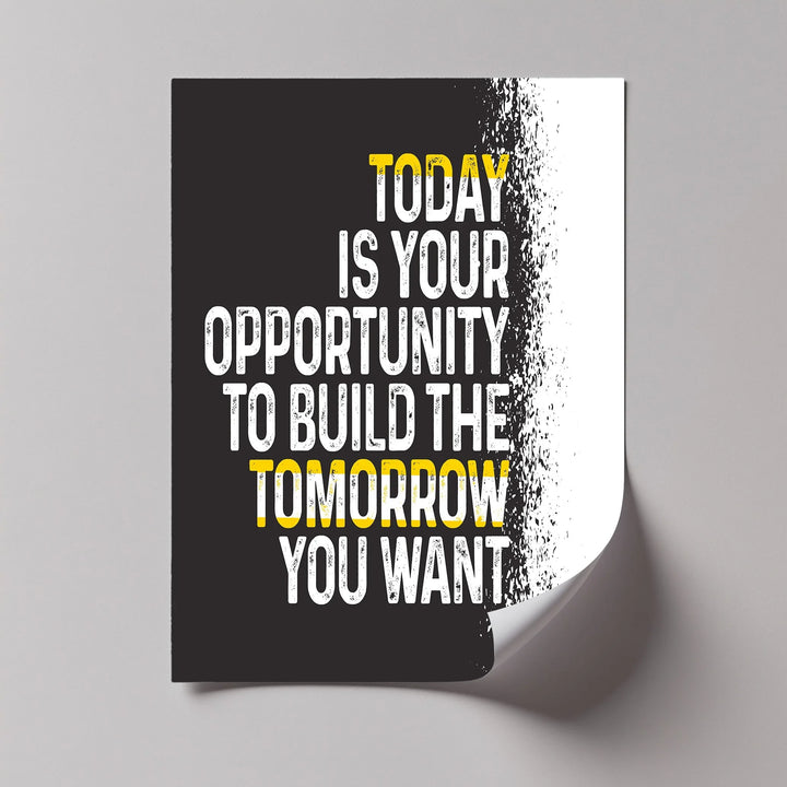 Gritty Bold Typography Wall Art for Ambitious Spaces

