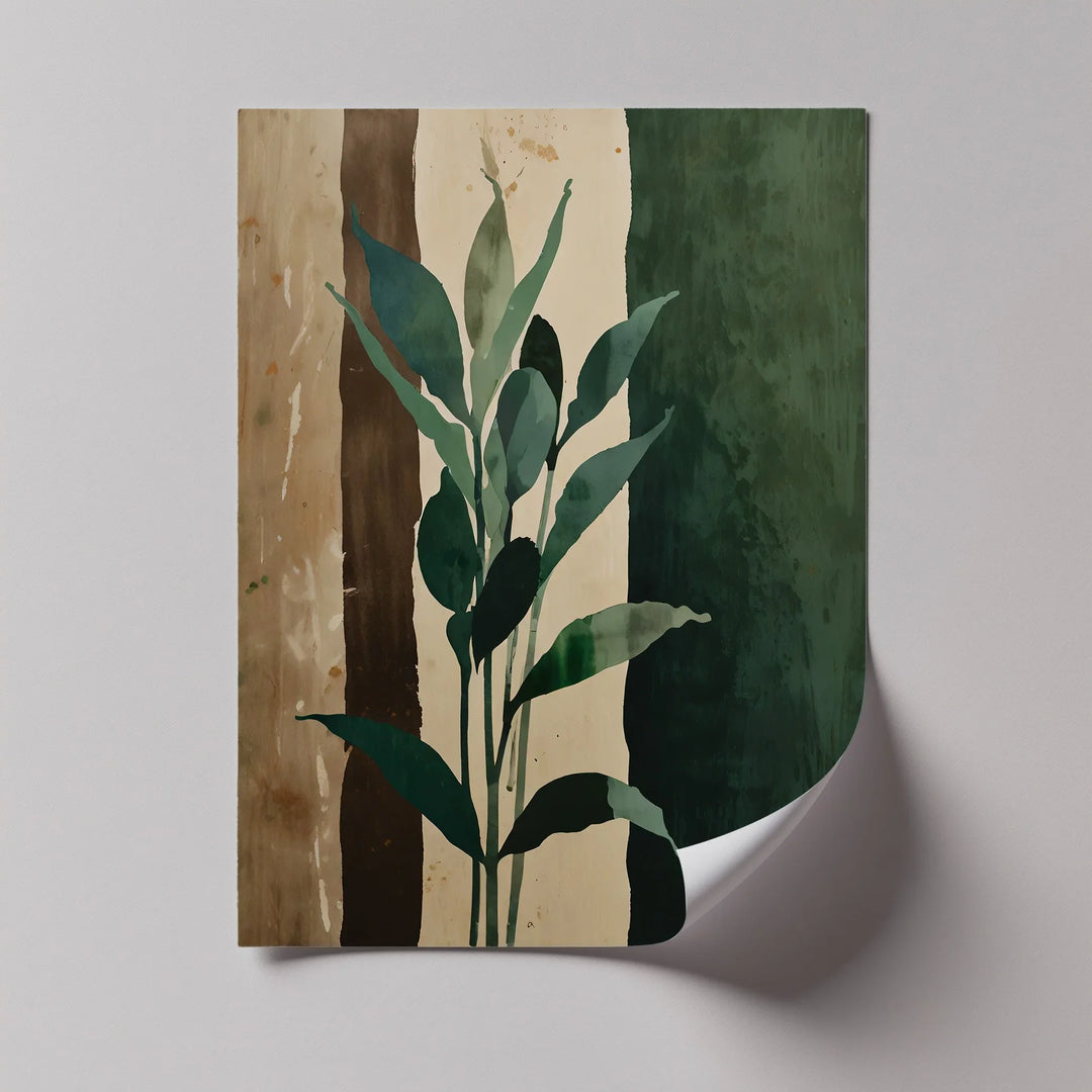 Earth Tones Foliage – Leaf Silhouette Canvas Print - MyPhotoStation