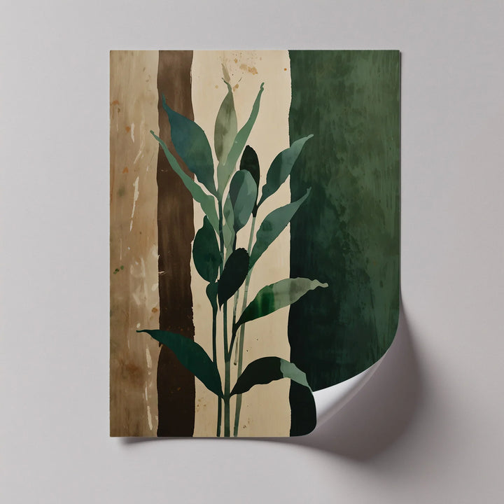 Earth Tones Foliage – Leaf Silhouette Canvas Print - MyPhotoStation