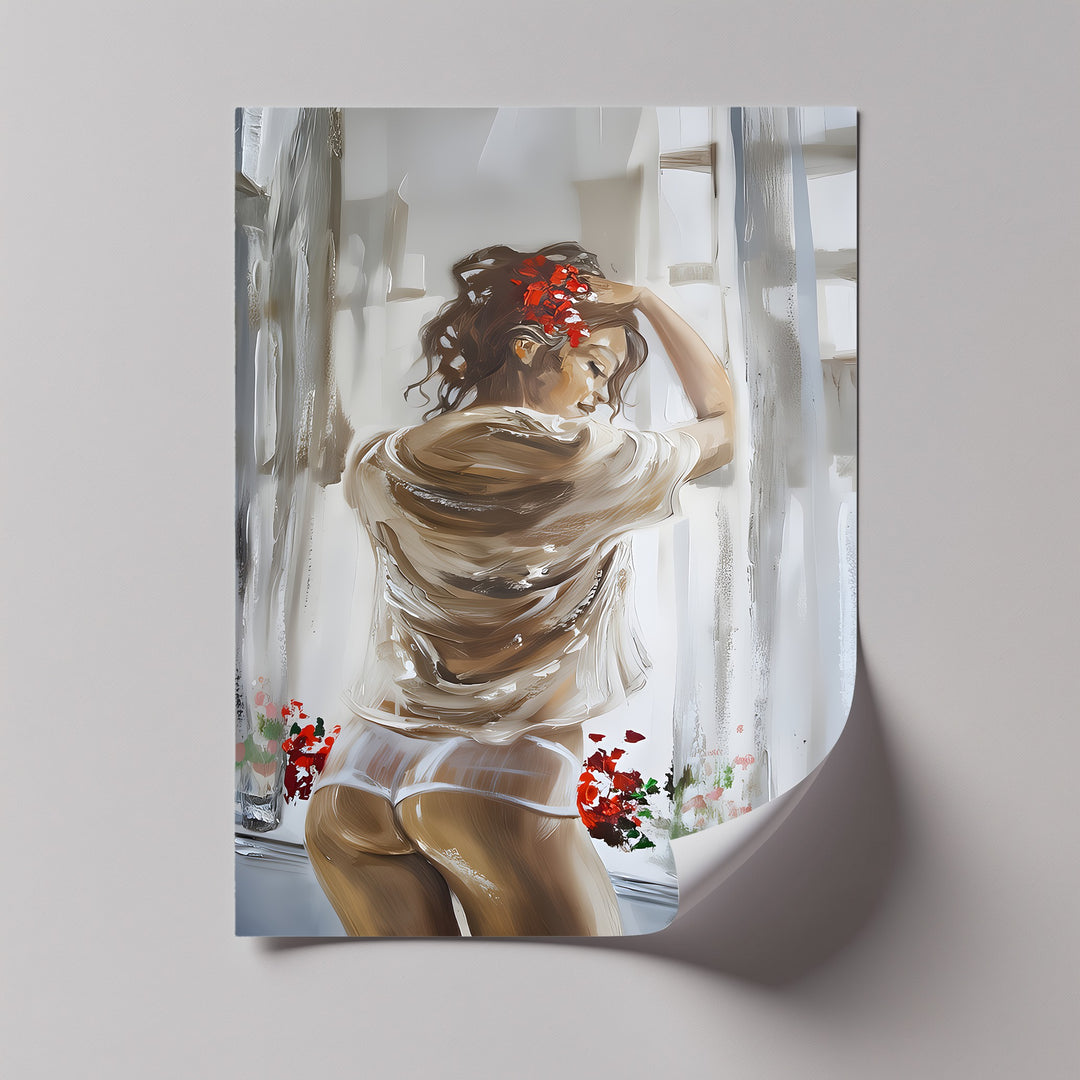 Blush of Morning Desire – Erotic Canvas Print