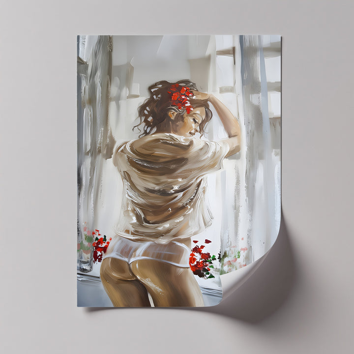 Blush of Morning Desire – Erotic Canvas Print