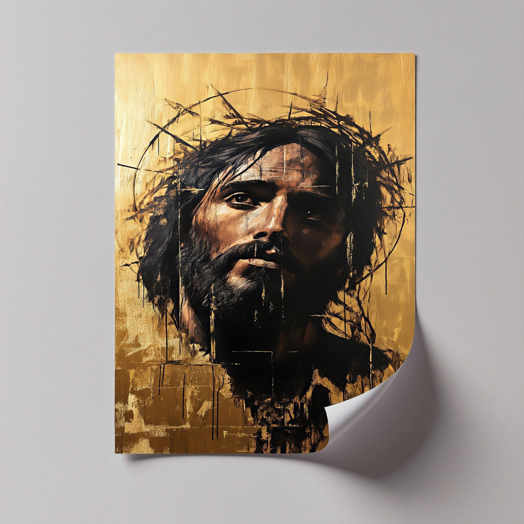 A stunning photo canvas of Jesus with thorns — perfect for spiritual reflection and bold decor.

