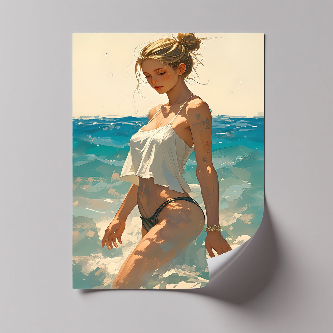 intimate framed canvas prints coastal vibe bedroom wall art