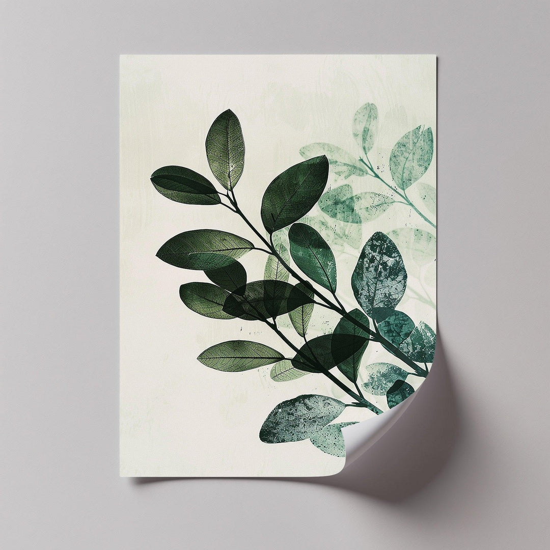 Olive Leaf Botanical Art – Tranquil Green Canvas Print - MyPhotoStation